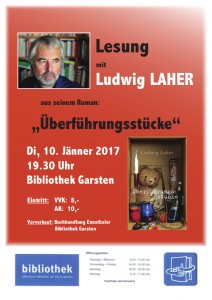 Lesung Ludwig Laher: Überführungsstücke